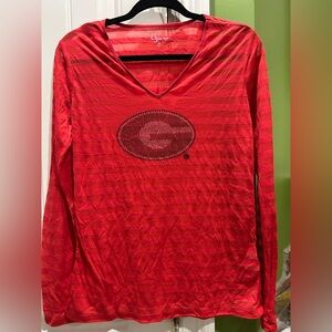 Red Long Sleeve Georgia top size XL